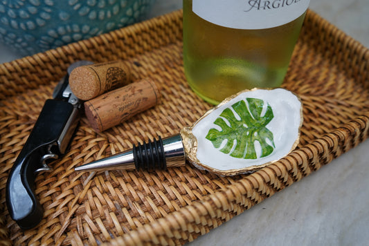 Monstera Oyster Wine Stopper - Old Town Oysters