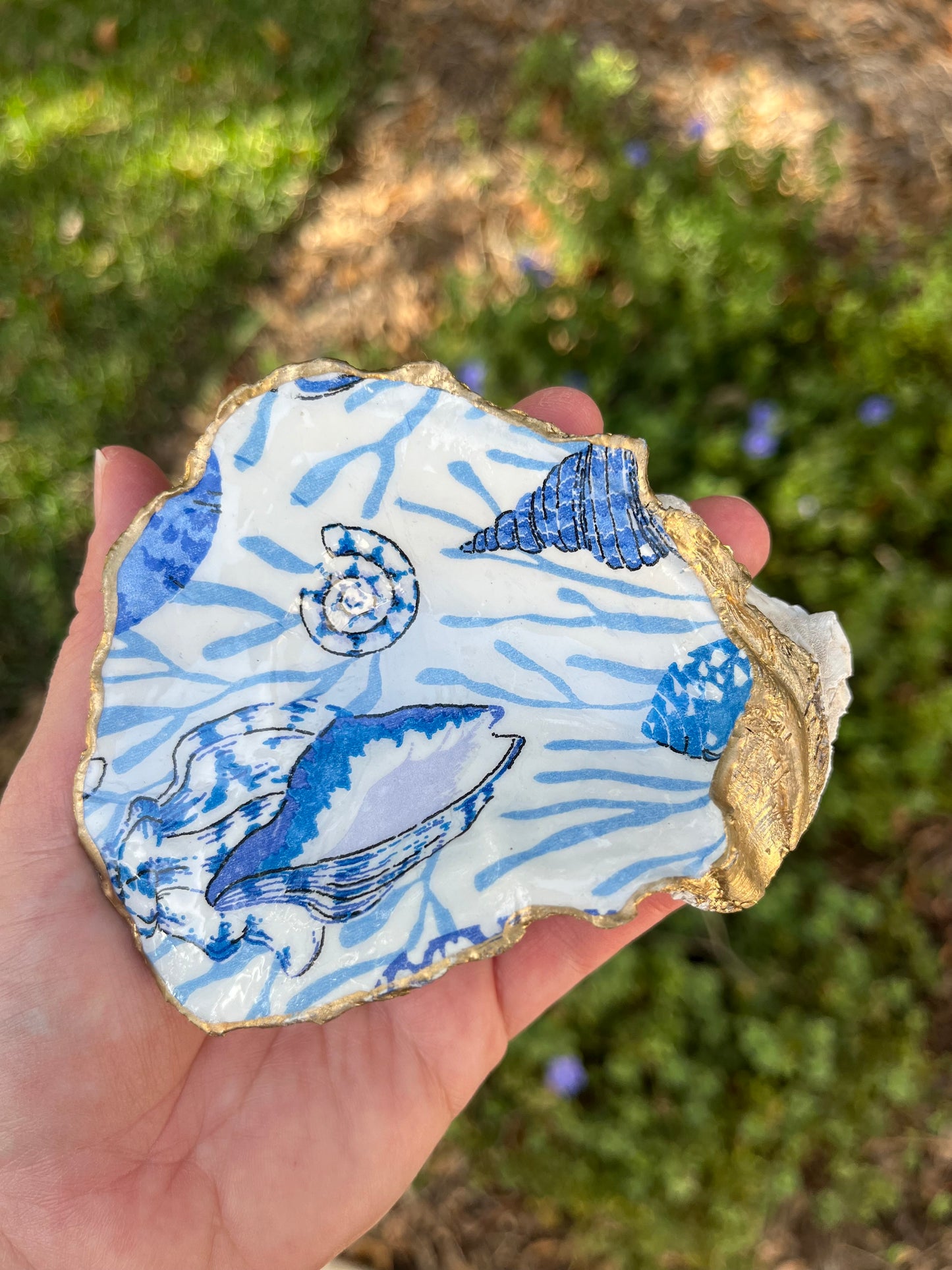 Story Sale - Blue Shell trinket dish