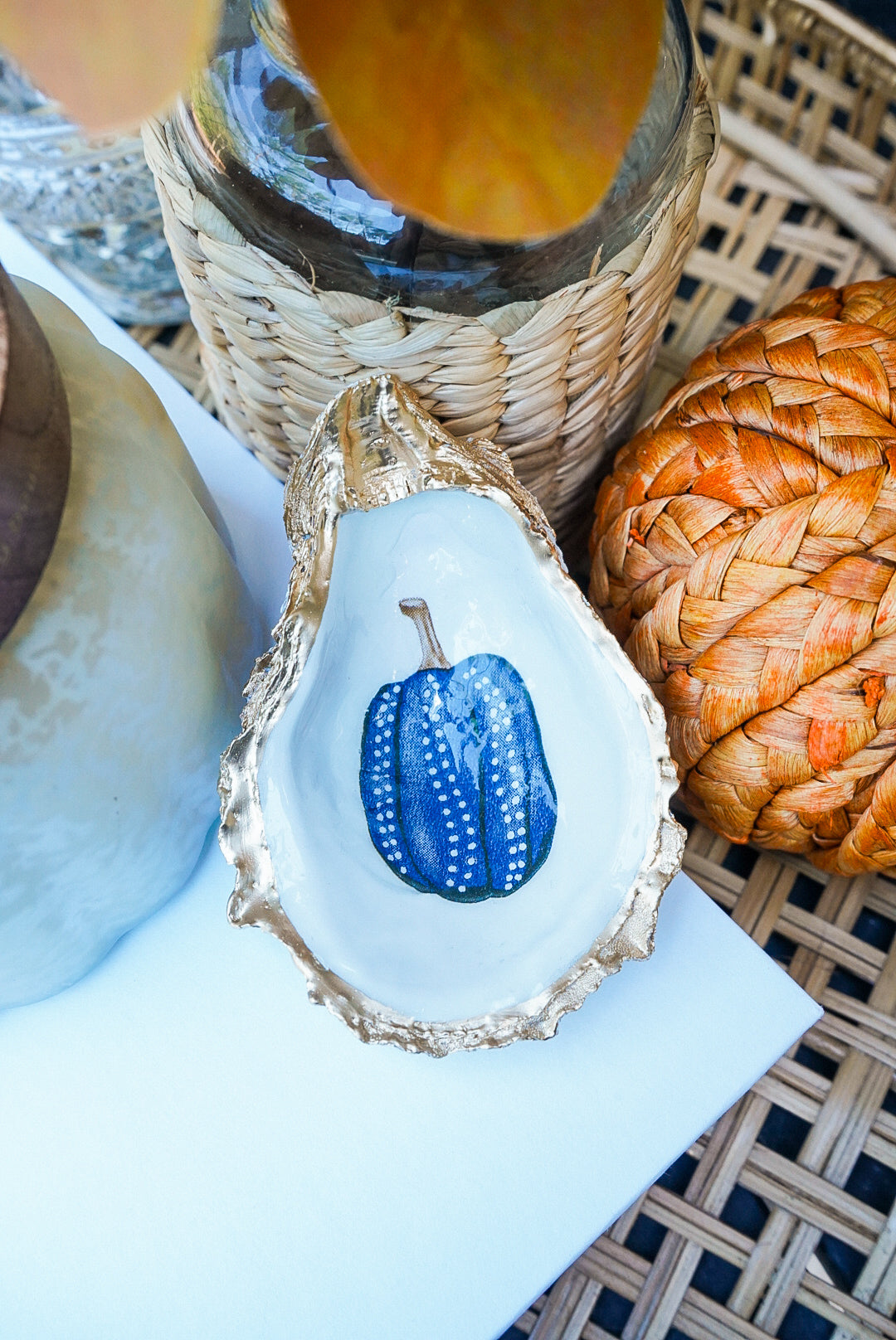 Heirloom Pumpkin Oyster Trinket Dish